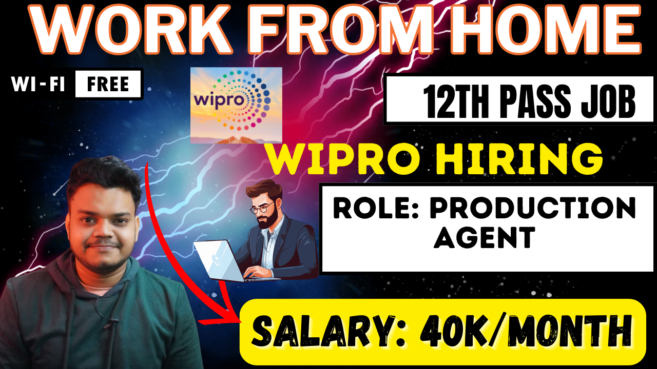 Wipro Recruitment Fresher Work From Home Jobs Package5.52 LPA